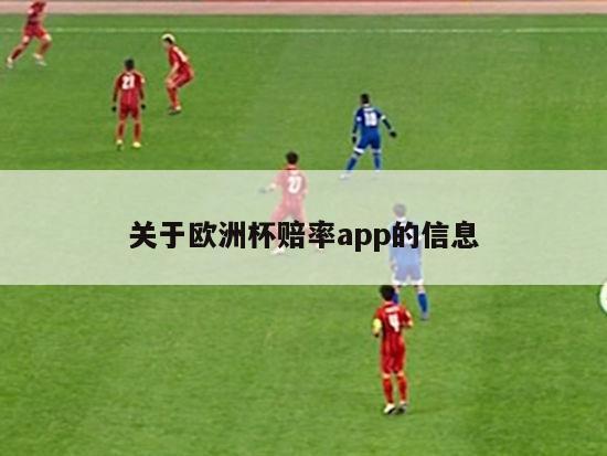 关于欧洲杯赔率app的信息